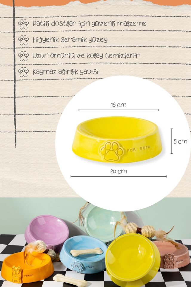 Kişiselleştirilebilir Seramik Mama Kabı